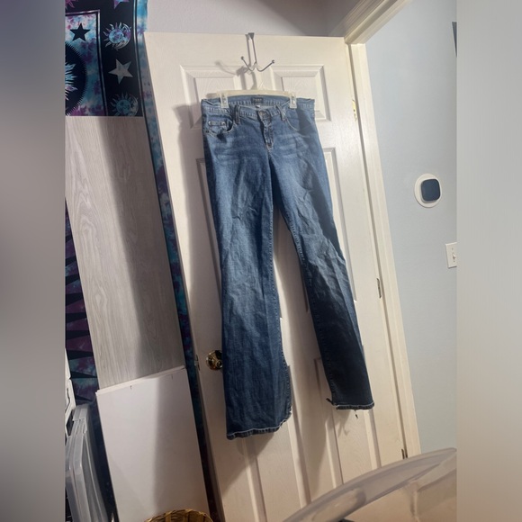 Vintage Y2K early 2000s plus size YEE YEE flare TRUCK JEANS size 17 READ - Picture 3 of 10